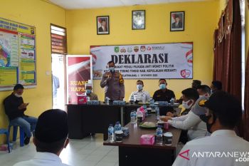 Masyarakat dua kecamatan di Meranti deklarasikan tolak politik uang