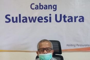 Jasa Raharja Sulut pasang spanduk sosialisasi keselamatan berkendaraan