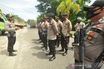 Satu Peleton Brimob Nusantara  perkuat pengamanan pilkada di Parimo