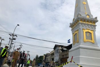 Penataan simpang Tugu Yogyakarta memasuki proses akhir