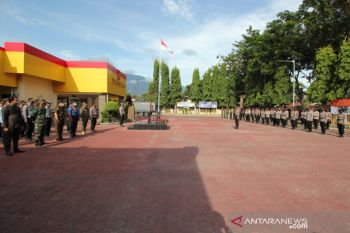 Polres Palu bersama Forkopimda apel kesiapan Pilkada damai