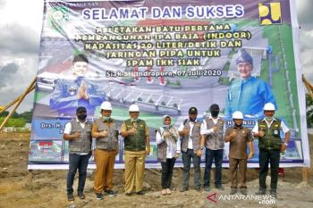 Pembangunan IPA Indoor Siak progresnya mencapai 90 persen