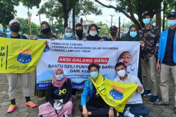 PMII Lampung Timur galang donasi bantu biaya cangkok hati adik Dzili