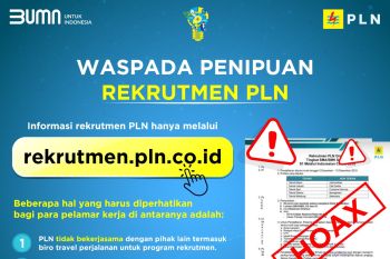 Beredar situs lowongan kerja palsu, PLN imbau masyarakat waspada