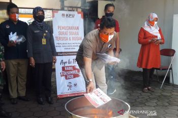 KPU Kalteng musnahkan 9.281 surat suara rusak