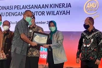 Kemenkumham Sulsel raih peringkat kedua Kinerja Administrasi Hukum Umum 2020
