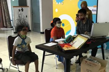 BRI Palembang bagikan 200 kacamata ke pelajar
