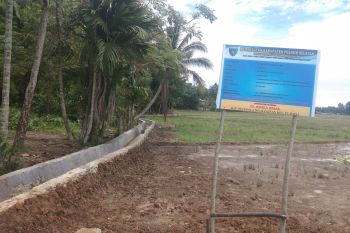 Proyek irigasi di Kabupaten Pesisir Selatan diduga gunakan material ilegal