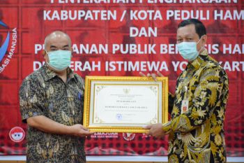 Yogyakarta menerima penghargaan Peduli HAM delapan kali berturut-turut