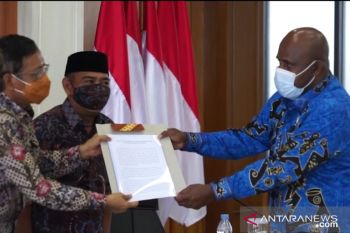 Bertemu Mahfud MD, DPRD Papua Barat sampaikan aspirasi soal Otsus