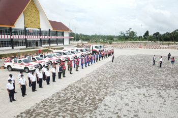 HK ruas Bakter dan ASDP gelar apel gabungan sambut Natal dan Tahun Baru 2021