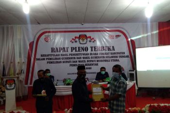 KPU Morut tetapkan Delis-Djira peraih suara terbanyak Pilkada 2020