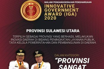 Berinovasi dalam pelayanan publik, Olly raih 'Innovative Government Award' 2020