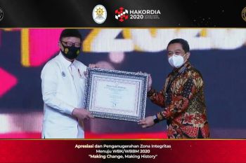 12 satker di  Kementerian ESDM raih penghargaan menuju zona bebas korupsi
