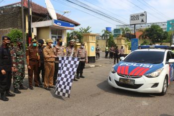 Polresta Pekalongan perketat protokol kesehatan di titik kerumunan
