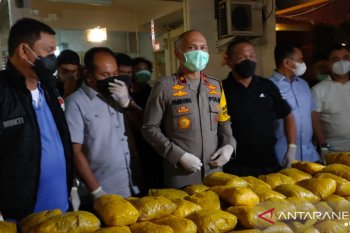 Polisi sebut 201 kg sabu di Petamburan merupakan jaringan Timur Tengah