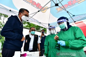 Gubernur Sulsel resmikan layanan rapid antigen gratis di Bandara Hasanuddin