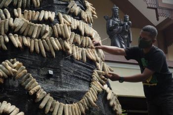 Pohon Natal dari janggel jagung
