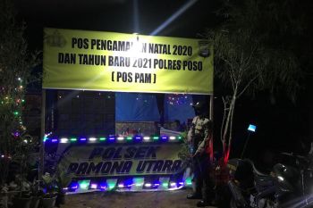 Polres Poso  bangun tujuh pos pengamanan Natal dan tahun baru
