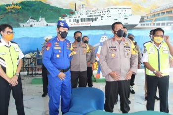 Kapolda Lampung pantau kesiapan pos pengamanan rest area JTTS dan pelabuhan