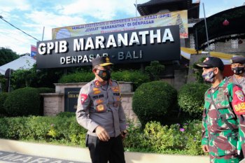 Ribuan personel Polda Bali jaga kebaktian dan misa Natal