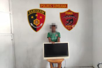 Tega! sang adik bobol rumah kakak kandungnya di Sumbawa, televisi pun dibawa kabur