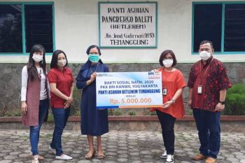Rayakan Natal, karyawan Kristiani BRI Temanggung bantu Panti Asuhan Betlehem
