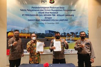 PGN-Polda Lampung kerja sama jaga objek vital nasional
