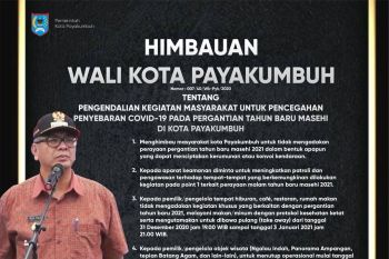 Pemkot Payakumbuh rubah dua kebijakan di hari pergantian tahun tentang tempat wisata dan kafe