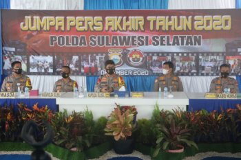 Polda Sulsel: Perkara pidana umum turun 2.271 kasus