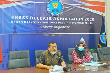 BNN: Sulteng  masih urutan empat kasus narkoba