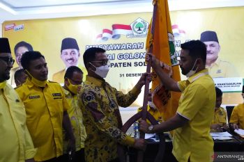 Kembali terpilih, Zigo Rolanda sebagai ketua DPD Golkar Solok Selatan