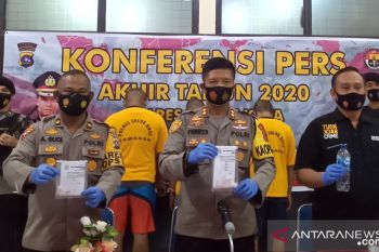 Penghujung Tahun 2020, Polres Solok amankan empat pelaku penyalahgunaan narkotika jenis sabu