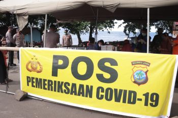 Antisipasi penyebaran COVID-19, Polda Sulut dan Jajaran dirikan Pos Terpadu Pemeriksaan