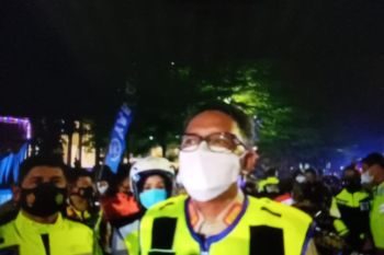 Nurdin Abdullah bersama anggota Forkopimda lainnya naik motor pantau malam tahun baru