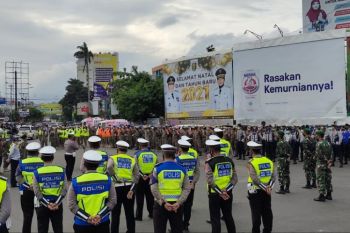Tim gabungan gelar apel kesiapan pengamanan malam tahun baru