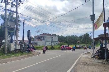 Arus lalu lintas menuju objek wisata Lampung lengang pada awal Tahun Baru