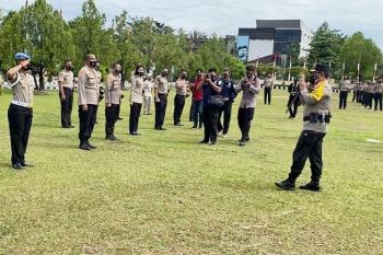 1.014 polisi di Kalteng naik pangkat