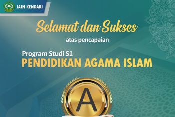 Prodi Pendididkan Agama Islam IAIN Kendari Raih Akreditasi A