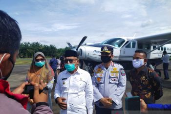 Sukses dan lancar, penerbangan perdana di Bandara Pusako Anak Nagari Pasaman Barat