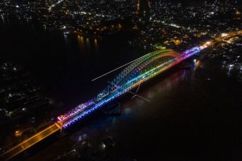 Jembatan Musi VI masih uji coba