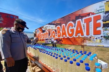 Polres Gorontalo Utara musnahkan 2,8 ton minuman keras Cap Tikus