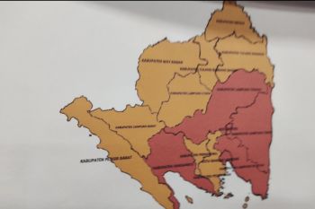 Lampung alami perubahan zona risiko persebaran COVID-19, 6 daerah berzona merah