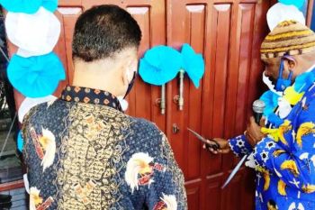 Pos PI Wayame di Kota Ambon Maluku diresmikan Bupati RHP