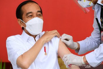 Presiden Jokowi dapatkan vaksin kedua COVID-19
