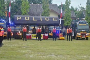 Polda Kalteng gelar apel kesiapsiagaan menghadapi potensi banjir