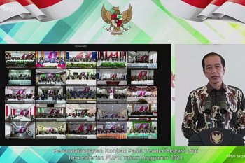 Presiden  sebut Indonesia alami beragam cobaan masuki 2021