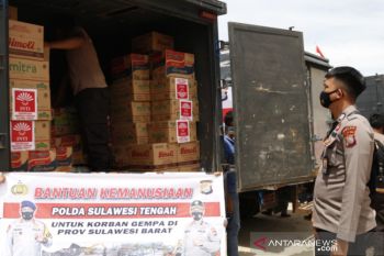 Polda Sulteng kirim logistik bantu korban bencana Sulbar