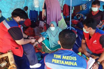 Tim medis Pertamina dirikan posko kesehatan di Majene