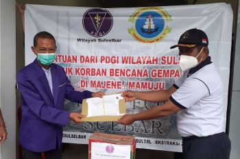 PDGI Sulselbar salurkan bantuan untuk korban gempa di Sulbar